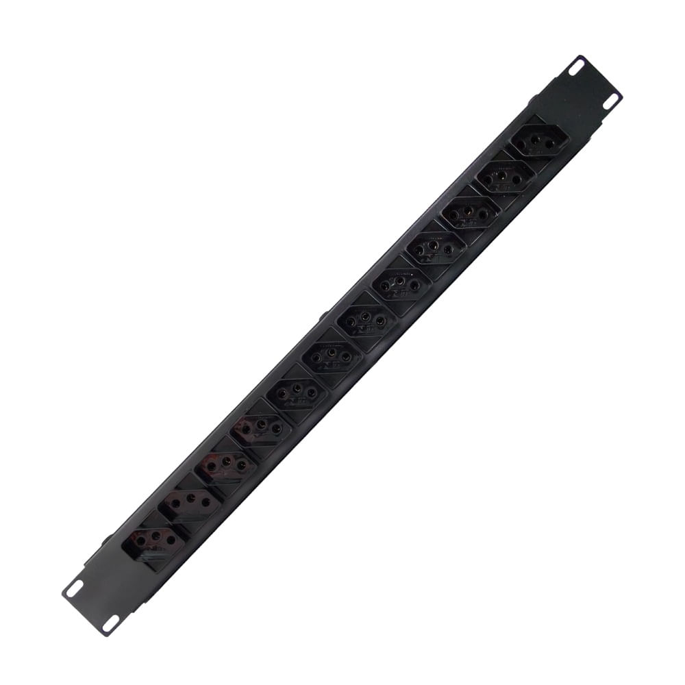 Régua Padrão Rack 19" com 12 Tomadas RK12 10A Régua padrão 19 com 12 Tomadas RK12 10A